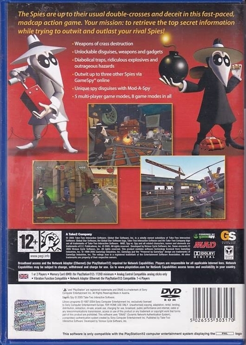 Spy vs Spy - PS2 (B Grade) (Genbrug)